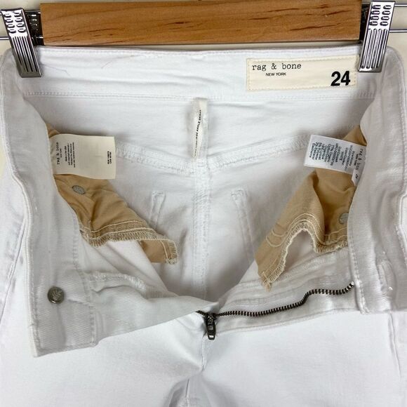 Rag & Bone Nina High-Rise Ankle Skinny Jeans - White - Picture 8 of 8